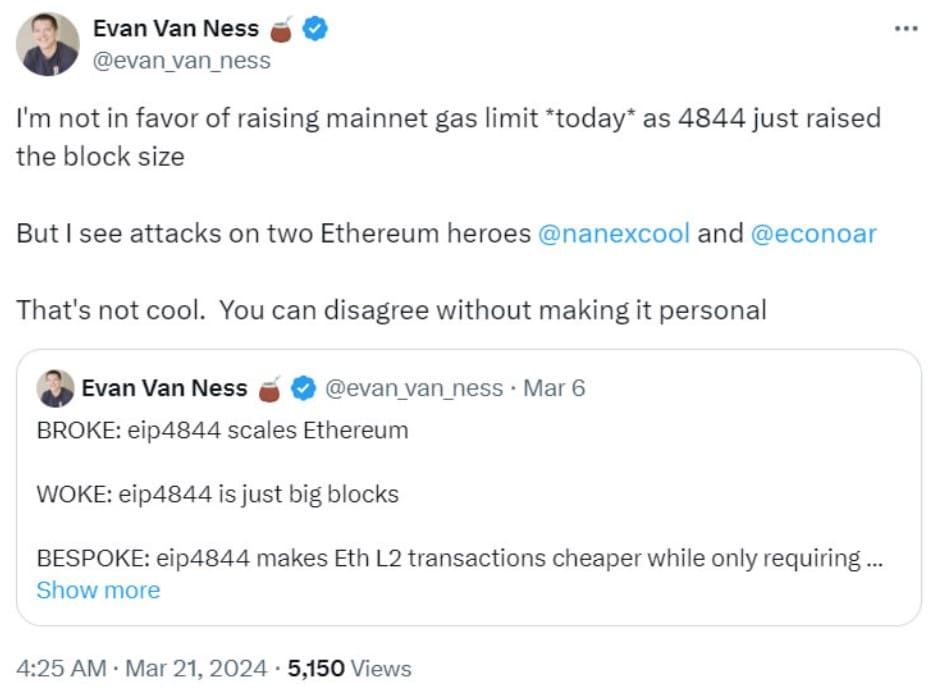 นักพัฒนาหลัก Ethereum เปิดตัว 'Pump The Gas' เพื่อเพิ่ม Gas Limit ของ Ethereum หวังช่วยลดค่าธรรมเนียม L1 ถึง 33%