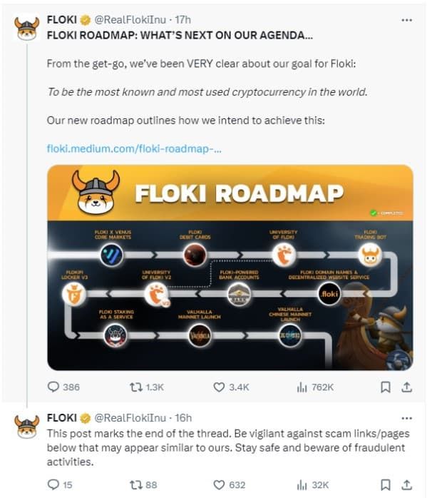 Floki Inu เผยโร้ดแมปสำคัญปี 2024 ด้วยการเปิดตัวบัตรเดบิต รวมถึงบัญชีธนาคารดิจิทัล , Valhalla Mainnet