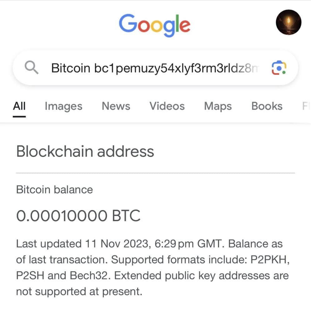 Google เปิดให้ค้นหาที่อยู่กระเป๋าบนเครือข่าย Bitcoin, Arbitrum, Avalanche, Optimism, Polygon และ Fantom