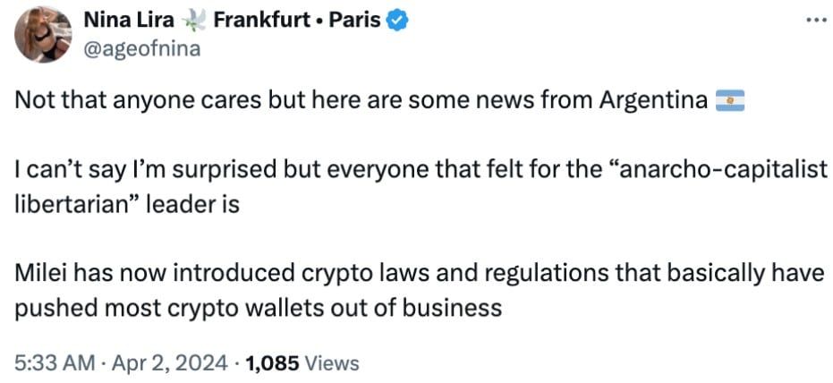 รัฐบาลอาร์เจนตินา ผ่านข้อกำหนดการลงทะเบียนสำหรับบริษัท Crypto