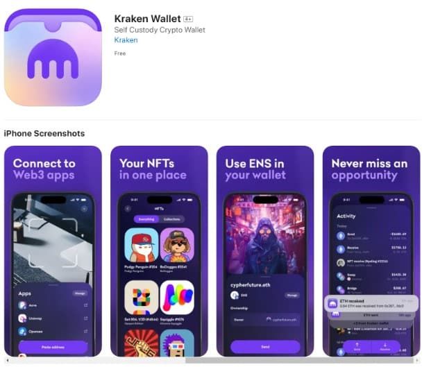 Kraken เปิดตัวกระเป๋าเงินดิจิตอลแบบ Self-Custody ตามแบบของ Binance, OKX, Coinbase, Bitget และ Bybit