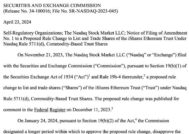 ก.ล.ต.สหรัฐฯ ชะลอการตัดสิน Spot Ether ETF ของ BlackRock และ Grayscale ออกไปอีก