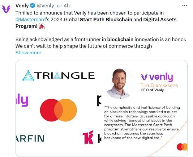 Mastercard เพิ่มบริษัทสตาร์ทอัพใหม่ 5 รายในโครงการ Start Path Blockchain และ Digital Assets