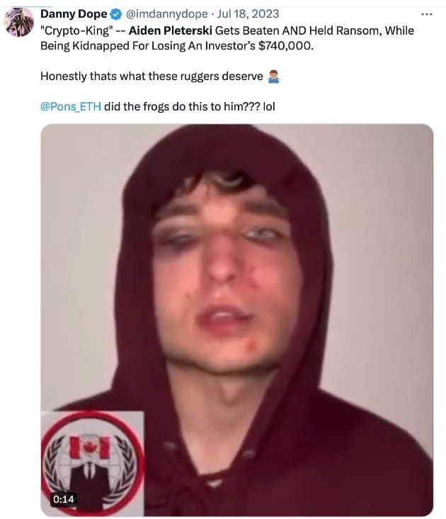 Aiden Pleterski เจ้าของฉายา 'Crypto King' ถูกตำรวจแคนาดาจับ ข้อหาฉ้อโกงและฟอกเงิน