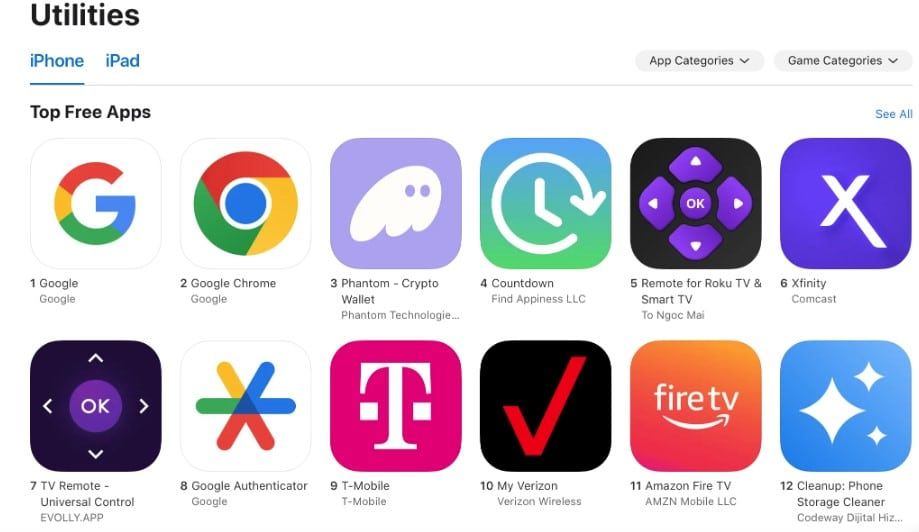 Phantom Wallet ขึ้นอันดับ 3 App Store ของ Apple