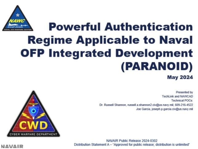 กองทัพเรือสหรัฐฯ เปิดตัวเทคโนโลยีรักษาความปลอดภัยบล็อกเชน 'PARANOID' กับภาคเอกชน