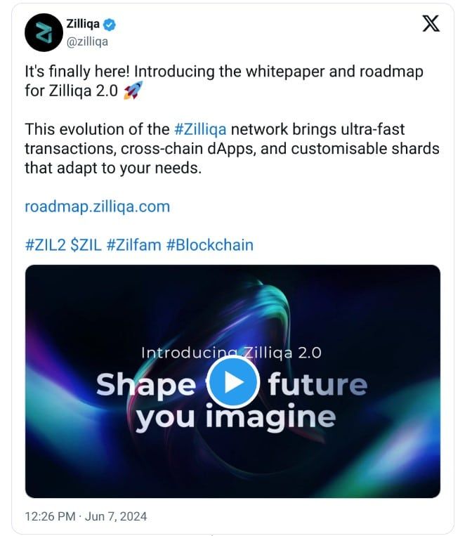Zilliqa ประกาศอัพเกรด 2.0 เปลี่ยนเป็น POS และเพิ่มความเข้ากันได้กับเครือข่ายบล็อคเชนอื่น ๆ