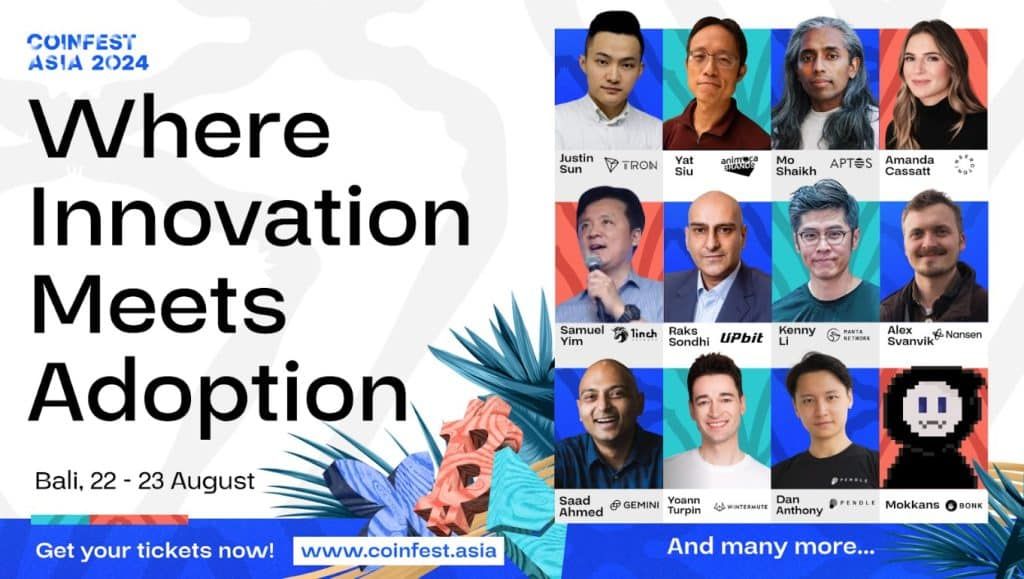 Coinfest Asia 2024 ยืนยันการเข้าร่วมของผู้นำ Web3 อันดับต้น ๆ ของโลก