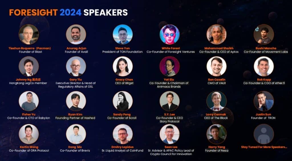 FORESIGHT 2024 Hong Kong Summit : การเชื่อมโยงผู้นำทางความคิด Web3 ตะวันออก-ตะวันตก