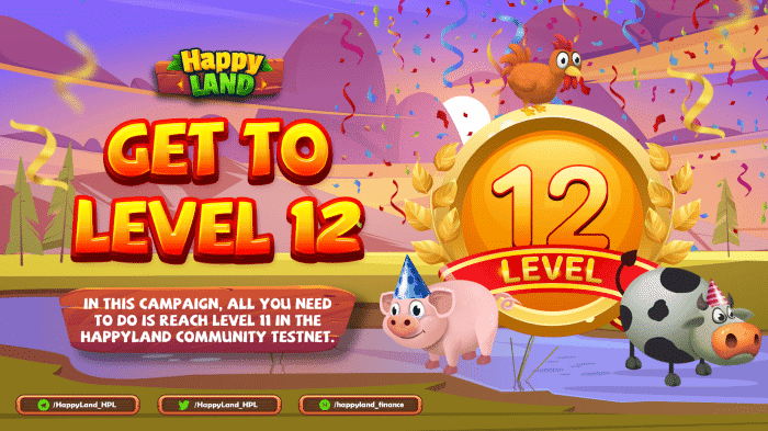 “HappyLand” เปิดตัวแคมเปญ Community Testnet
