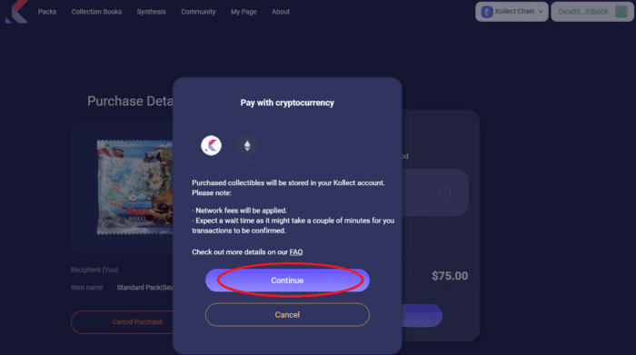 คู่มือการใช้งาน Testnet ของ Kollect แบบละเอียด