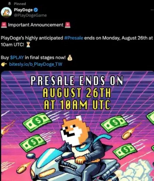 PlayDoge สัปดาห์สุดท้ายของ Presale โปรเจกต์ P2E ถูกใจสายเกม