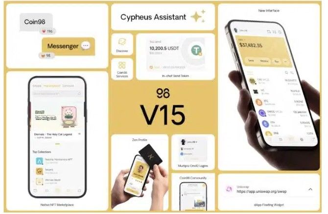 Coin98 Super Wallet เปิดตัว V15 เพิ่ม AI และการแชทบนเครือข่ายสำหรับการโต้ตอบ Web3 อัจฉริยะ