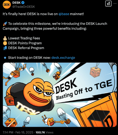 รู้จักกับ DESK – Airdrop ใหญ่จาก Perp DEX ครั้งถัดไปหลัง HYPE