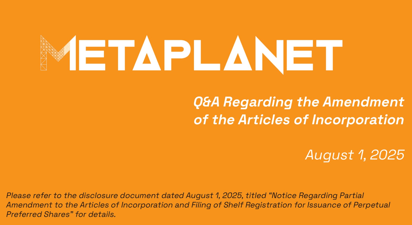 Metaplanet เตรียมระดมทุน 3.7 พันล้านดอลลาร์ เสริมพอร์ต Bitcoin เป้า 210,000 BTC ภายในปี 2027