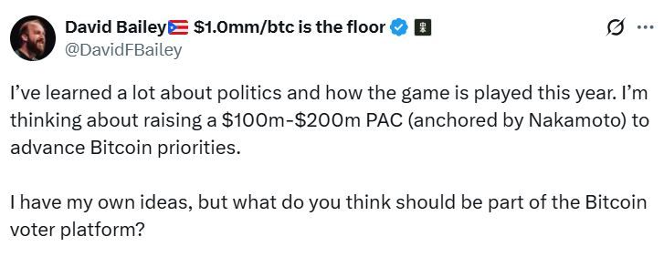 ที่ปรึกษา Bitcoin ของทรัมป์เล็งตั้ง PAC มูลค่า $200 ล้าน ดันนโยบาย Bitcoin ในสหรัฐ