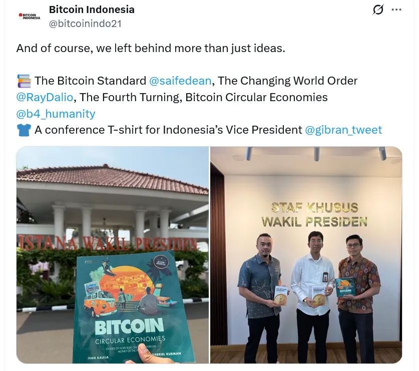 อินโดนีเซียเริ่มสนใจใช้ Bitcoin เป็น “สินทรัพย์สำรอง” แม้ขึ้นภาษีคริปโตเพิ่มสองเท่า