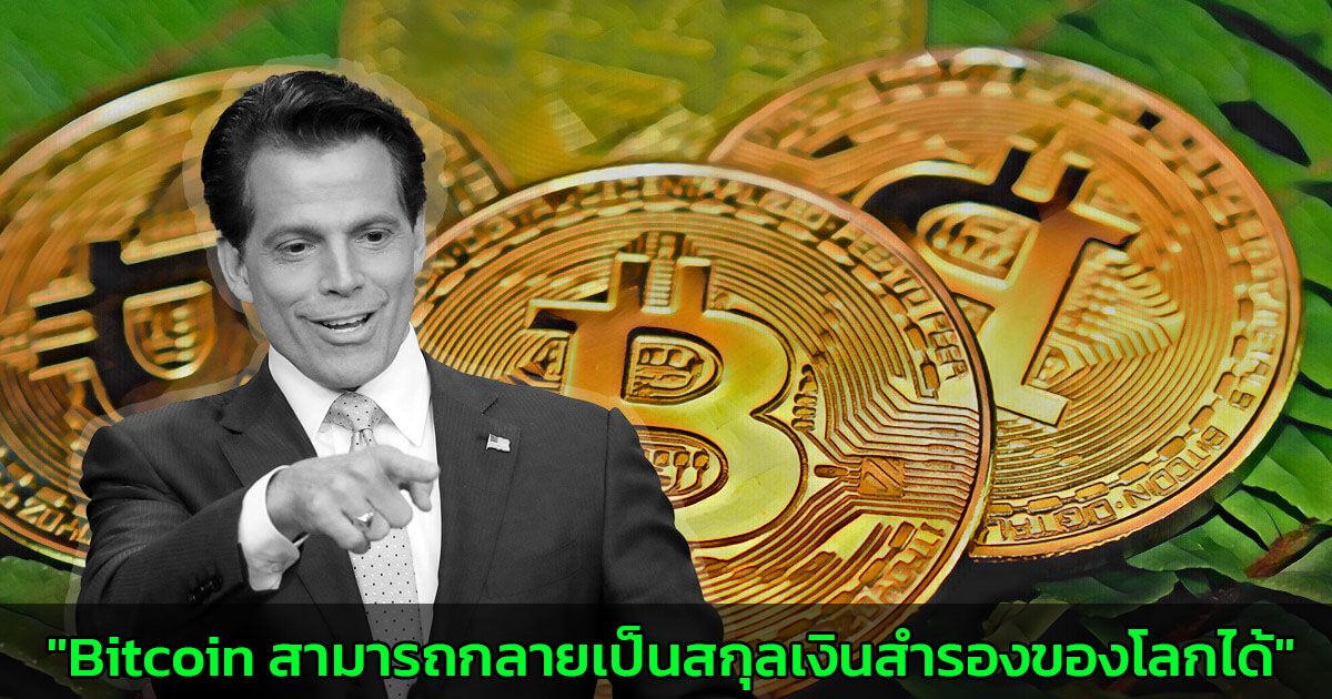 "Bitcoin สามารถกลายเป็นสกุลเงินสำรองของโลกได้" Anthony Scaramucci แห่ง SkyBridge Capital กล่าว