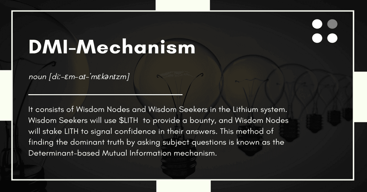 กลไก Determinant-based Mutual Information (DMI) ที่อิงตามปัจจัยของ Lithium Finance
