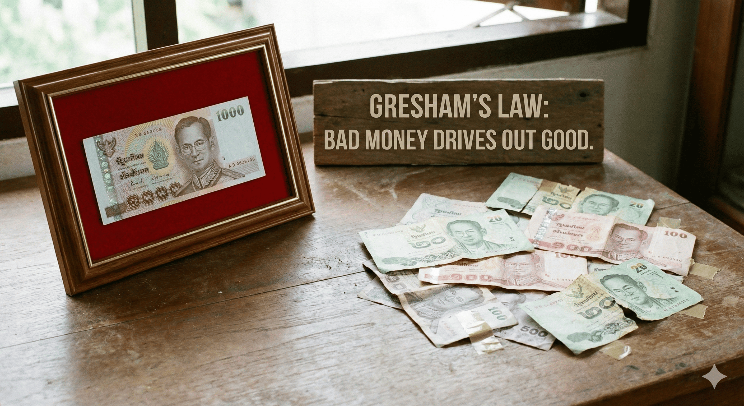 กฎของเกรเชม Gresham's Law Bitcoin