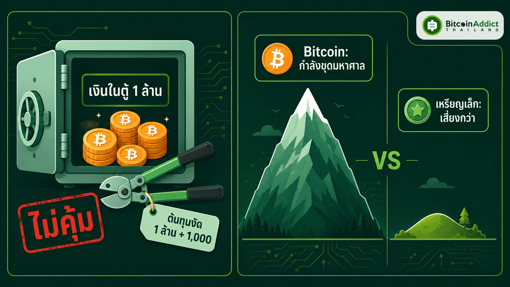 ทำไม 51 percent Attack กับ Bitcoin ไม่คุ้ม อุปมาตู้เซฟและการเทียบกำลังขุด