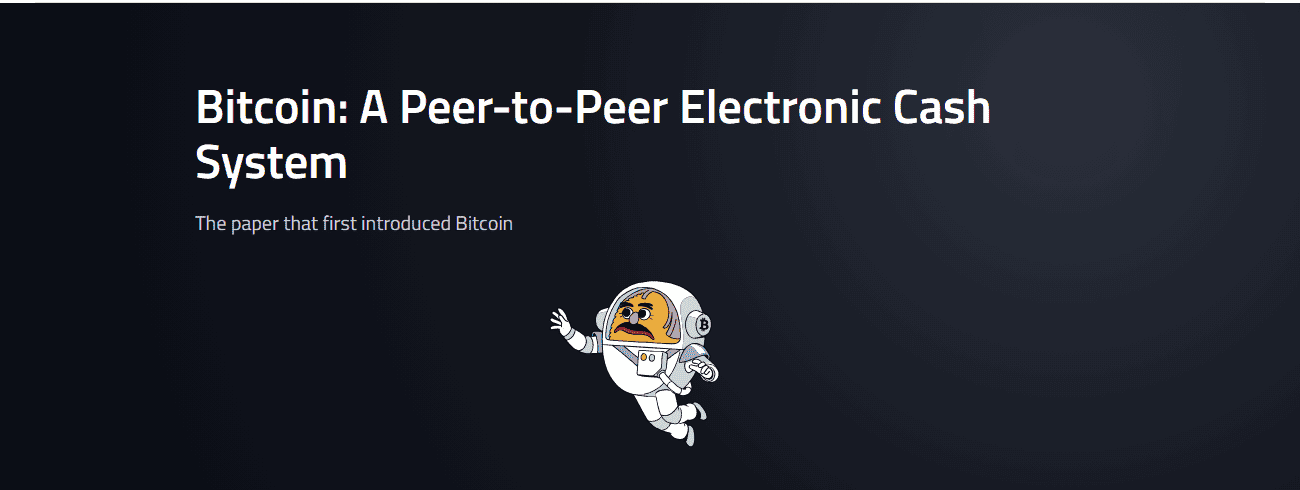 หน้าดาวน์โหลด Whitepaper บน bitcoin.org ในปัจจุบัน