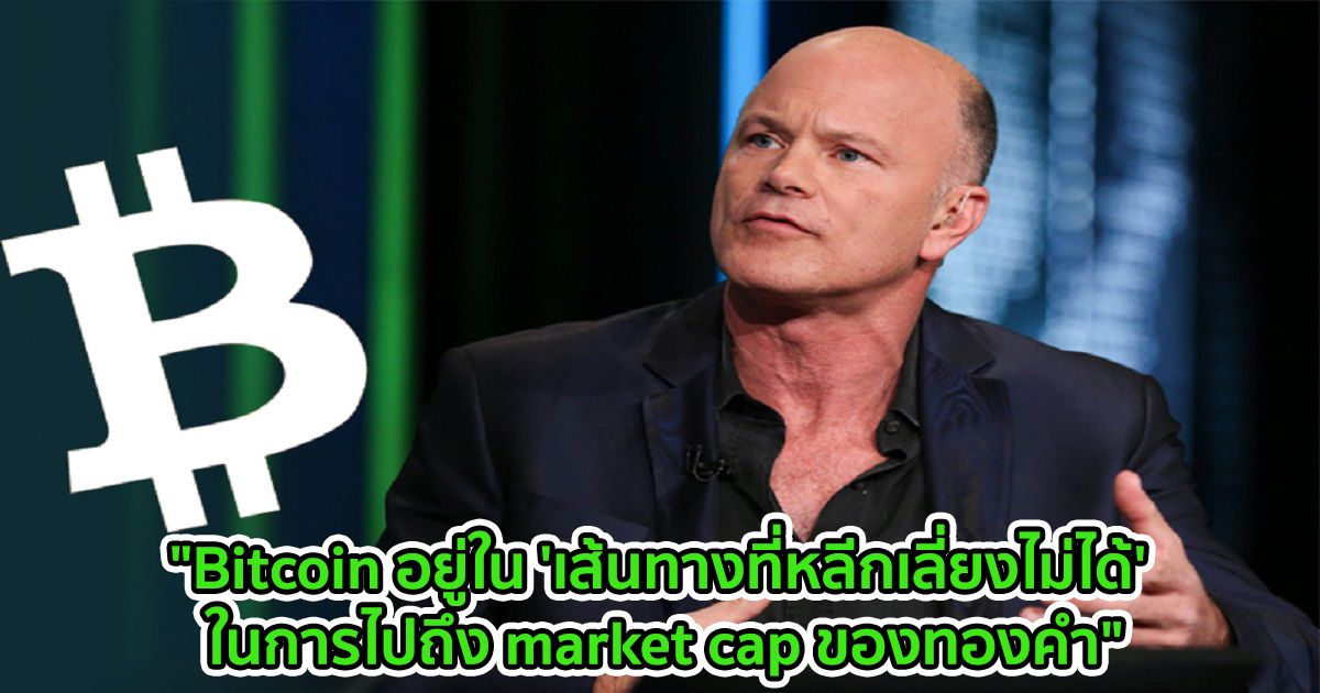 "Bitcoin อยู่ใน 'เส้นทางที่หลีกเลี่ยงไม่ได้' ในการไปถึง market cap ของทองคำ" - Mike Novogratz กล่าว