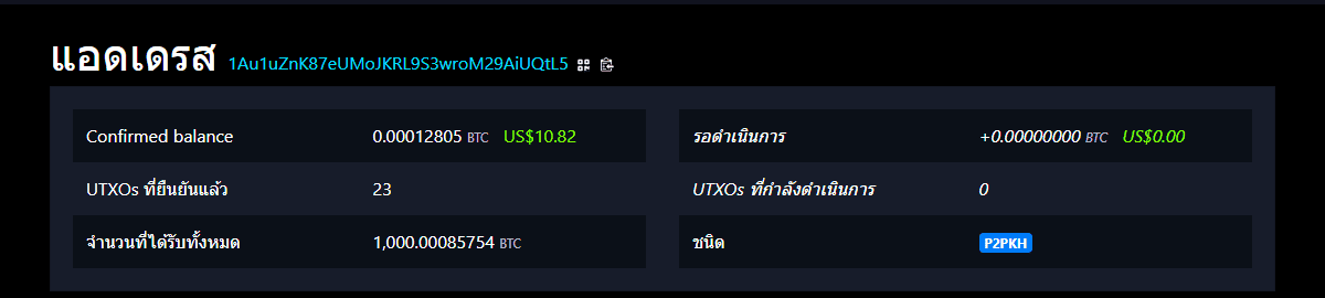 ที่อยู่เหรียญทอง Casascius 1,000 BTC รับเข้า 1,000 BTC และถูกโอนออกเมื่อ 5 ธันวาคม 2025
