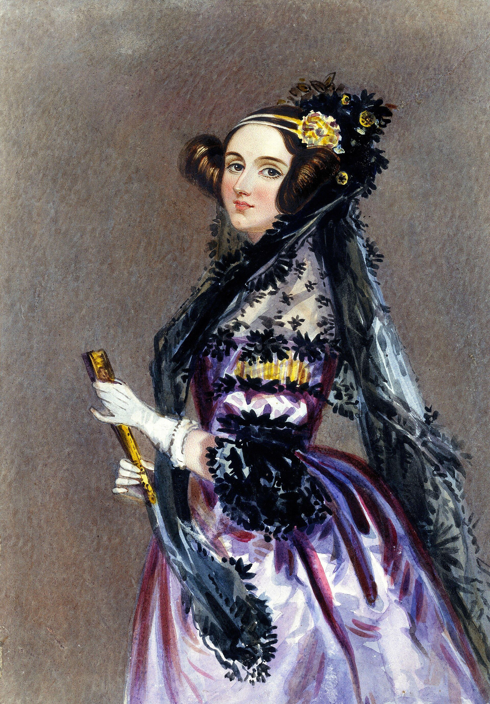 ภาพเหมือน Ada Lovelace นักคณิตศาสตร์ชาวอังกฤษผู้เป็นที่มาของชื่อเหรียญ ADA