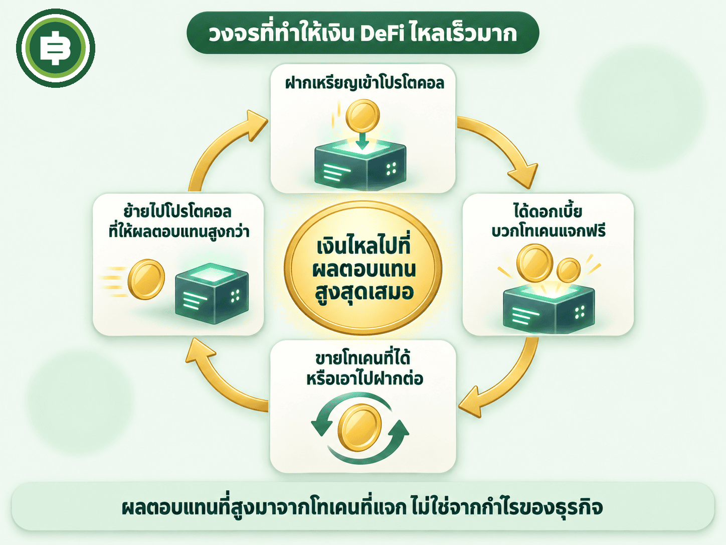 ไดอะแกรมวงจรการทำฟาร์มผลตอบแทน