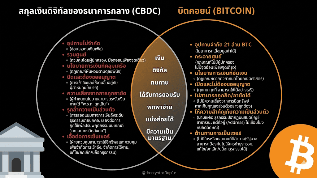 CBDC Central Bank Digital Currency คืออะไร ต่างจากเงินสดอย่างไร ความเสี่ยงด้านความเป็นส่วนตัว