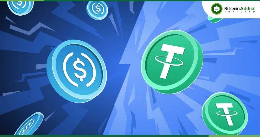 USDC ทำสถิติโต 78% แซง USDT ในปี 2024 คว้าแชมป์ Stablecoin โตเร็วที่สุด