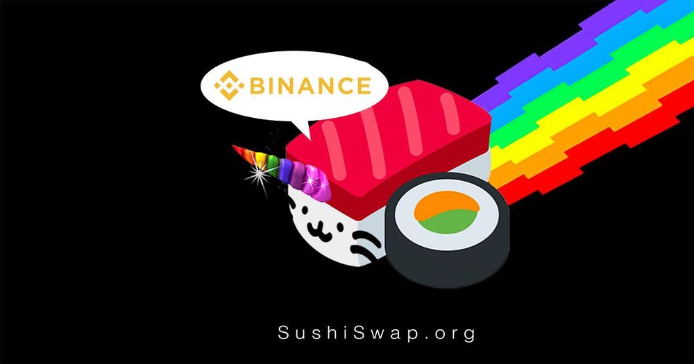 เว็บเทรด Binance ประกาศลิสต์ Sushi (SUSHI) และ DFI.Money (YFII) หกโมงเย็นวันนี้