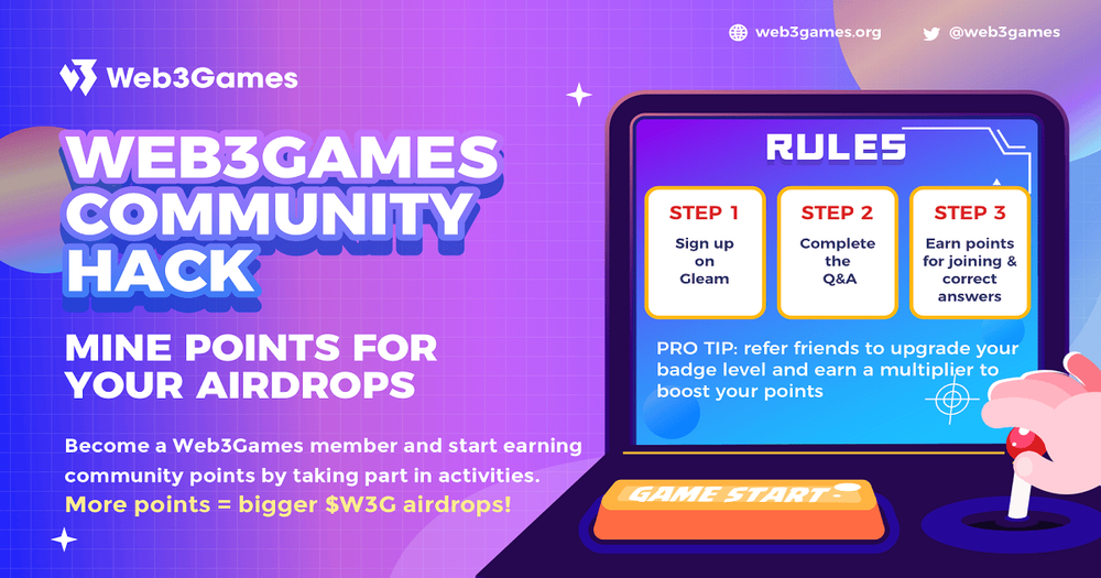 Web3Games เปิดตัว COMMUNITY EVENT