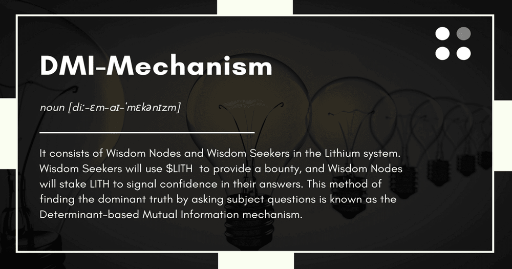 กลไก Determinant-based Mutual Information (DMI) ที่อิงตามปัจจัยของ Lithium Finance