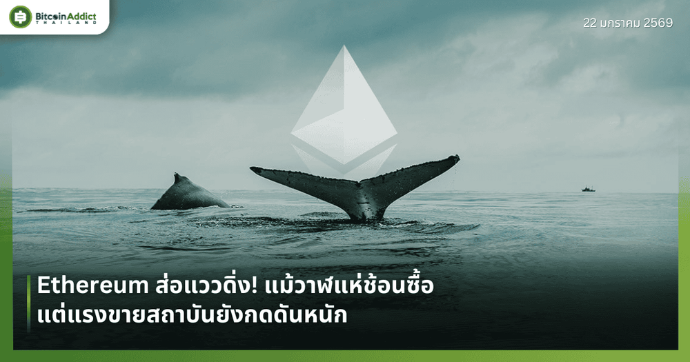 Ethereum ส่อแววดิ่ง! แม้วาฬแห่ช้อนซื้อ แต่แรงขายสถาบันยังกดดันหนัก