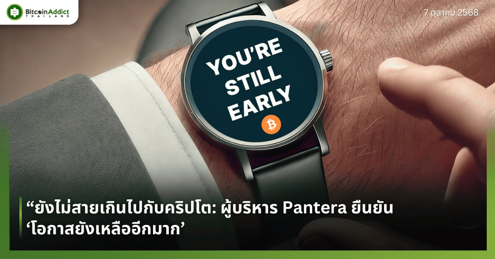 ยังไม่สายเกินไปกับคริปโต: ผู้บริหาร Pantera ยืนยัน ‘โอกาสยังเหลืออีกมาก’