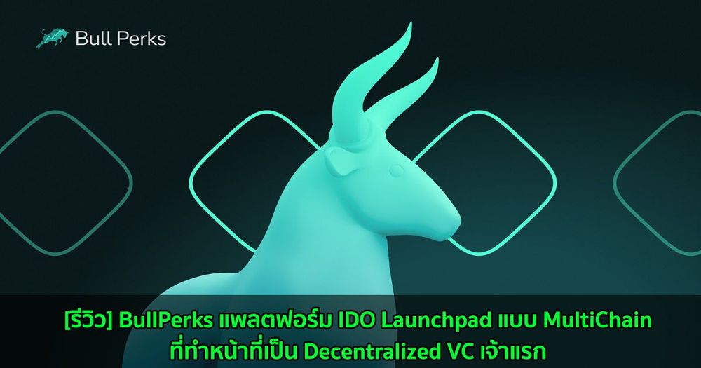 [รีวิว] BullPerks แพลตฟอร์ม IDO Launchpad แบบ MultiChain ที่ทำหน้าที่เป็น Decentralized VC เจ้าแรก