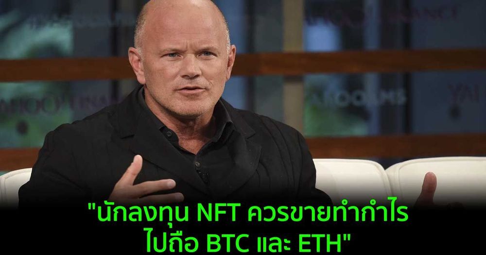 "นักลงทุน NFT ควรขายทำกำไรไปถือ BTC และ ETH" Mike Novogratz กล่าว