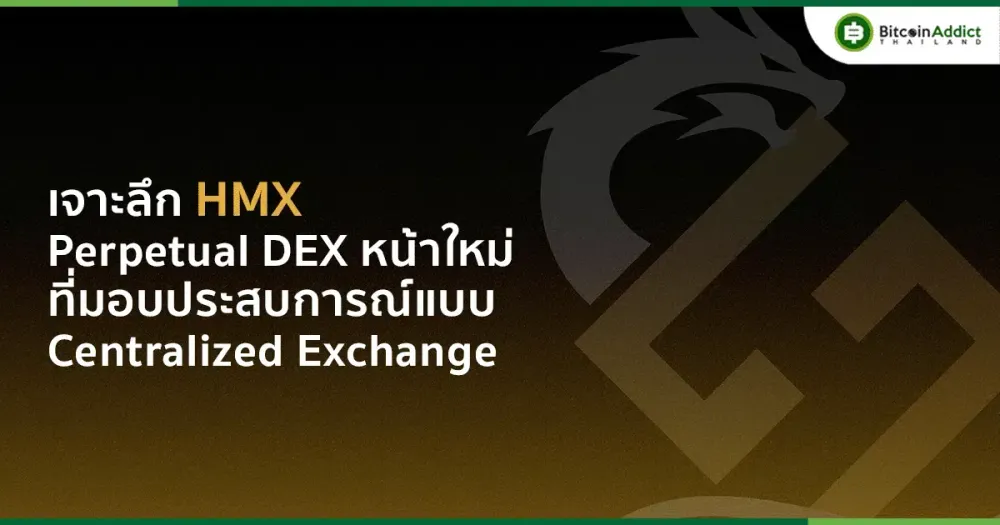 เจาะลึก HMX : Perpetual DEX หน้าใหม่ที่มอบประสบการณ์แบบ Centralized Exchange