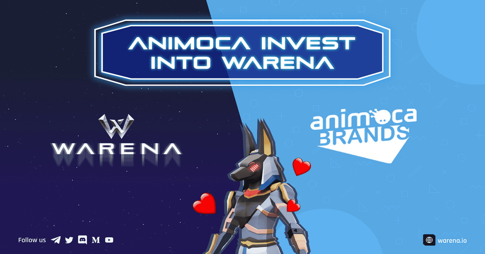 WARENA ประกาศนักลงทุนหลักและพันธมิตรกับ Animoca Brands