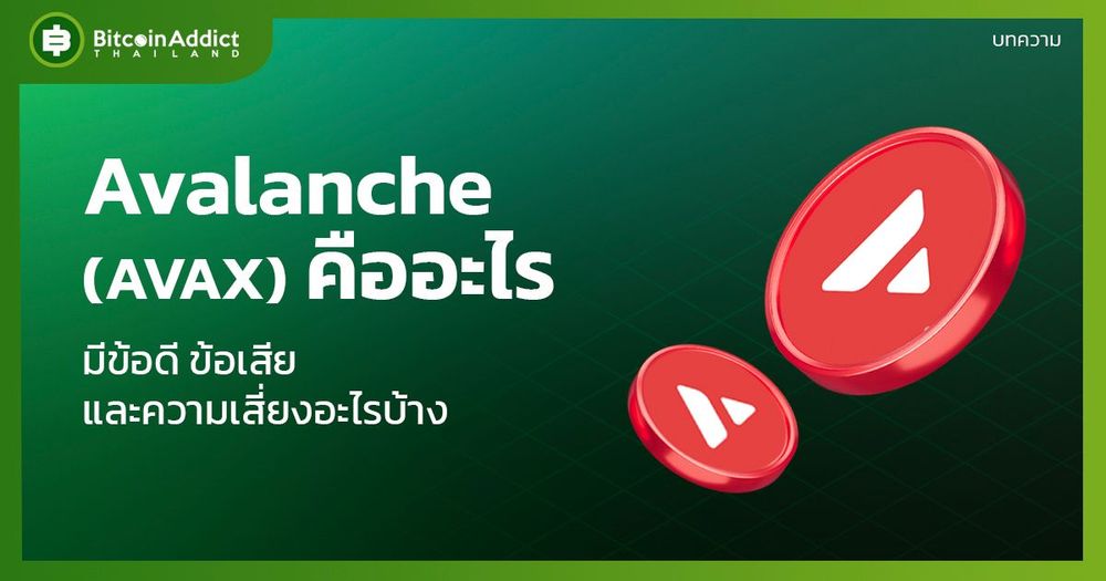 Avalanche (AVAX) คืออะไร มีข้อดี ข้อเสีย และความเสี่ยงอะไรบ้าง ?