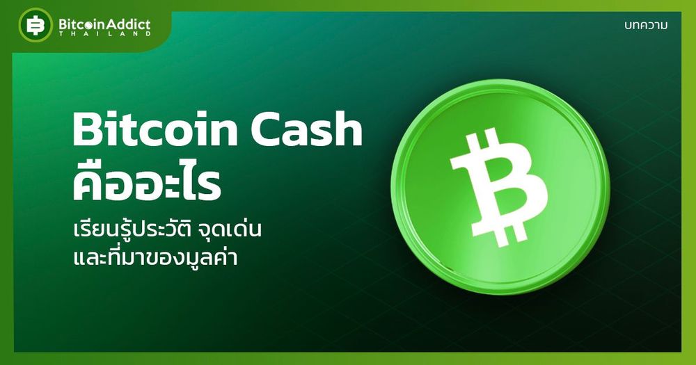 Bitcoin Cash คืออะไร? เรียนรู้ประวัติ จุดเด่น และที่มาของมูลค่า