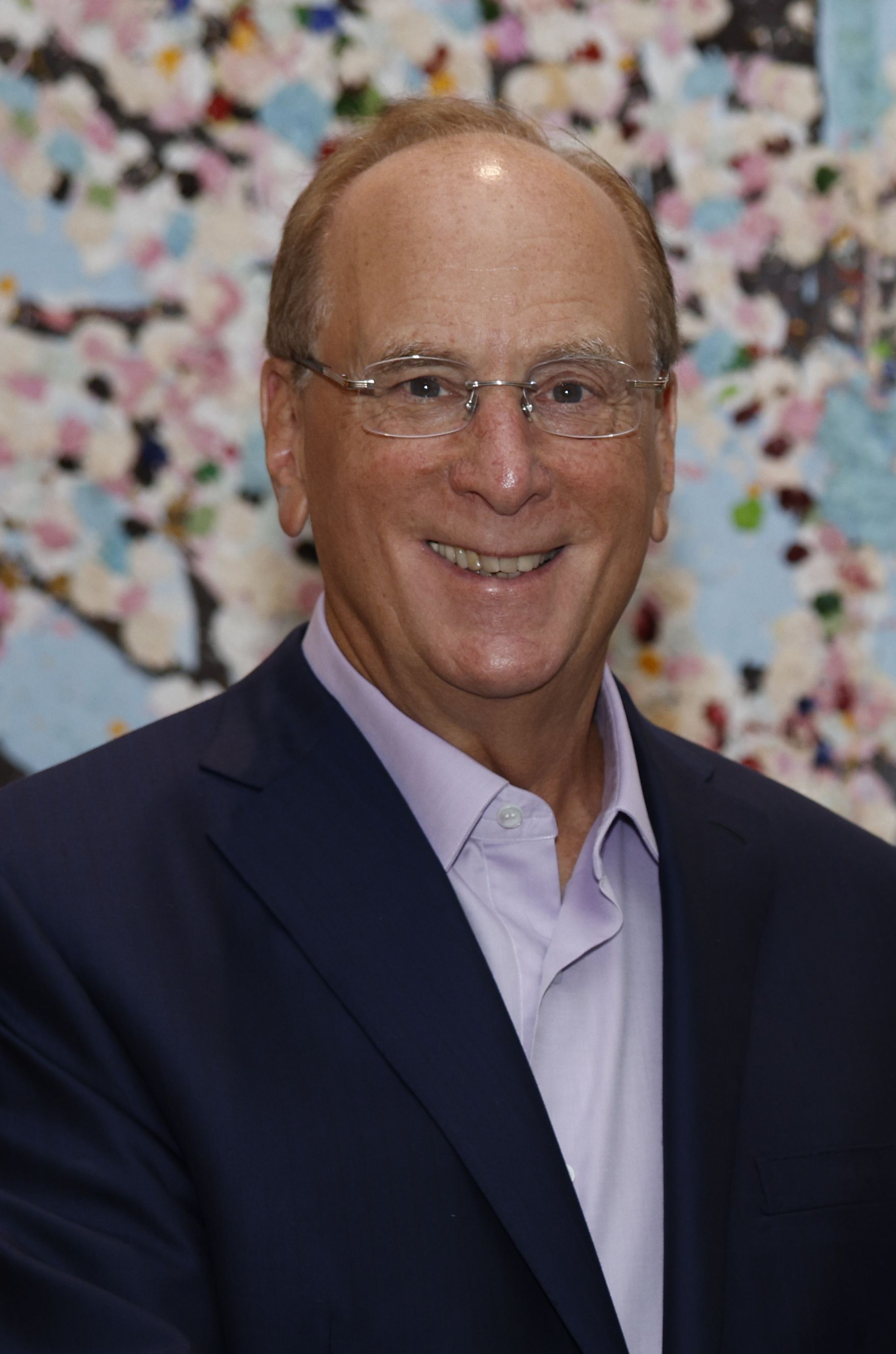 Larry Fink ซีอีโอ BlackRock ระหว่างพบกรรมาธิการยุโรปที่นิวยอร์ก เมษายน 2025