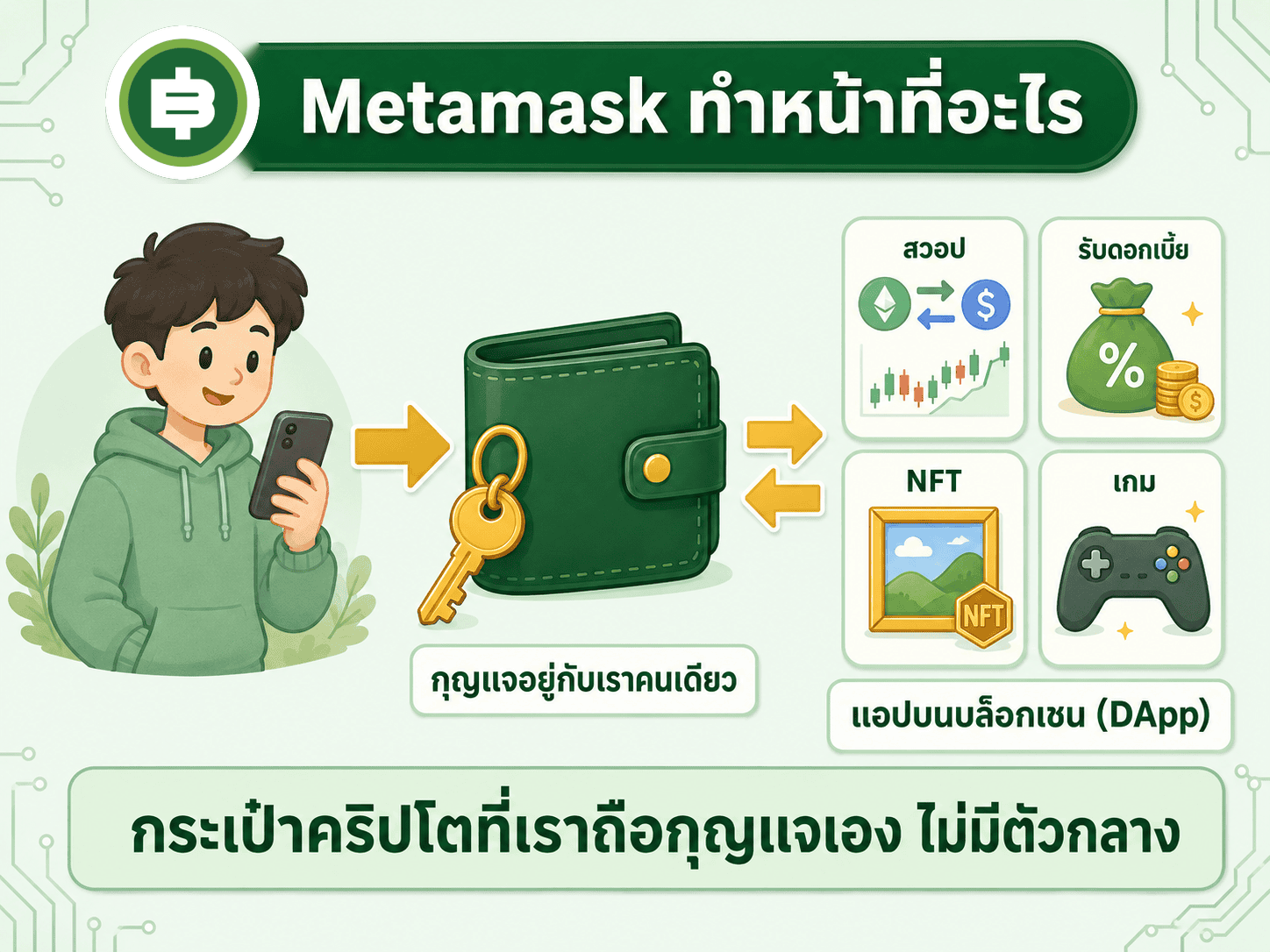 Metamask คืออะไร ประตูบานแรกสู่โลก DeFi