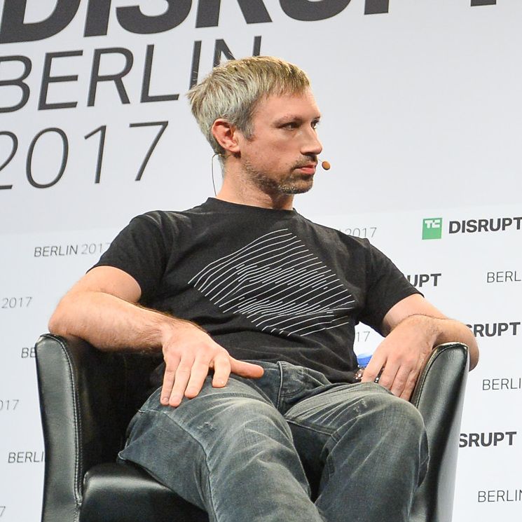 Gavin Wood ผู้ก่อตั้ง Polkadot พูดบนเวที TechCrunch Disrupt Berlin 2017