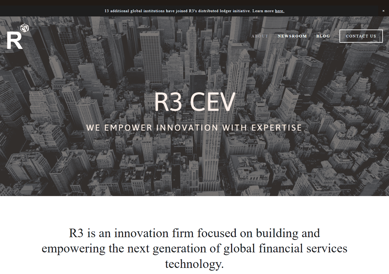 หน้าแรกเว็บไซต์ R3 CEV เดือนตุลาคม 2015