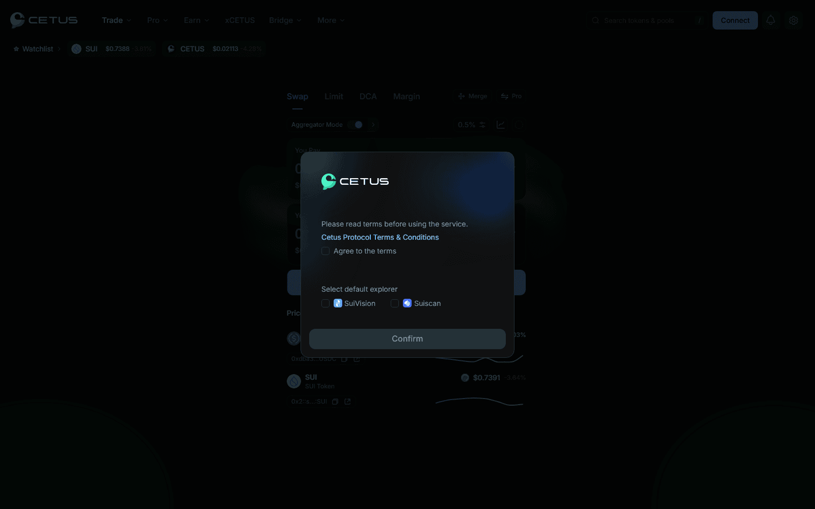 แอปทางการ Cetus Protocol (app.cetus.zone) ยังเปิดให้บริการอยู่หลังเหตุแฮก