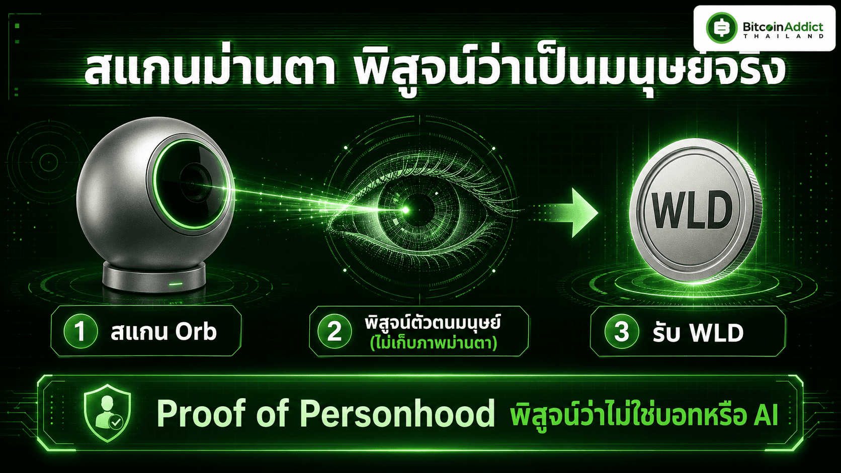 กลไก Orb ของ Worldcoin