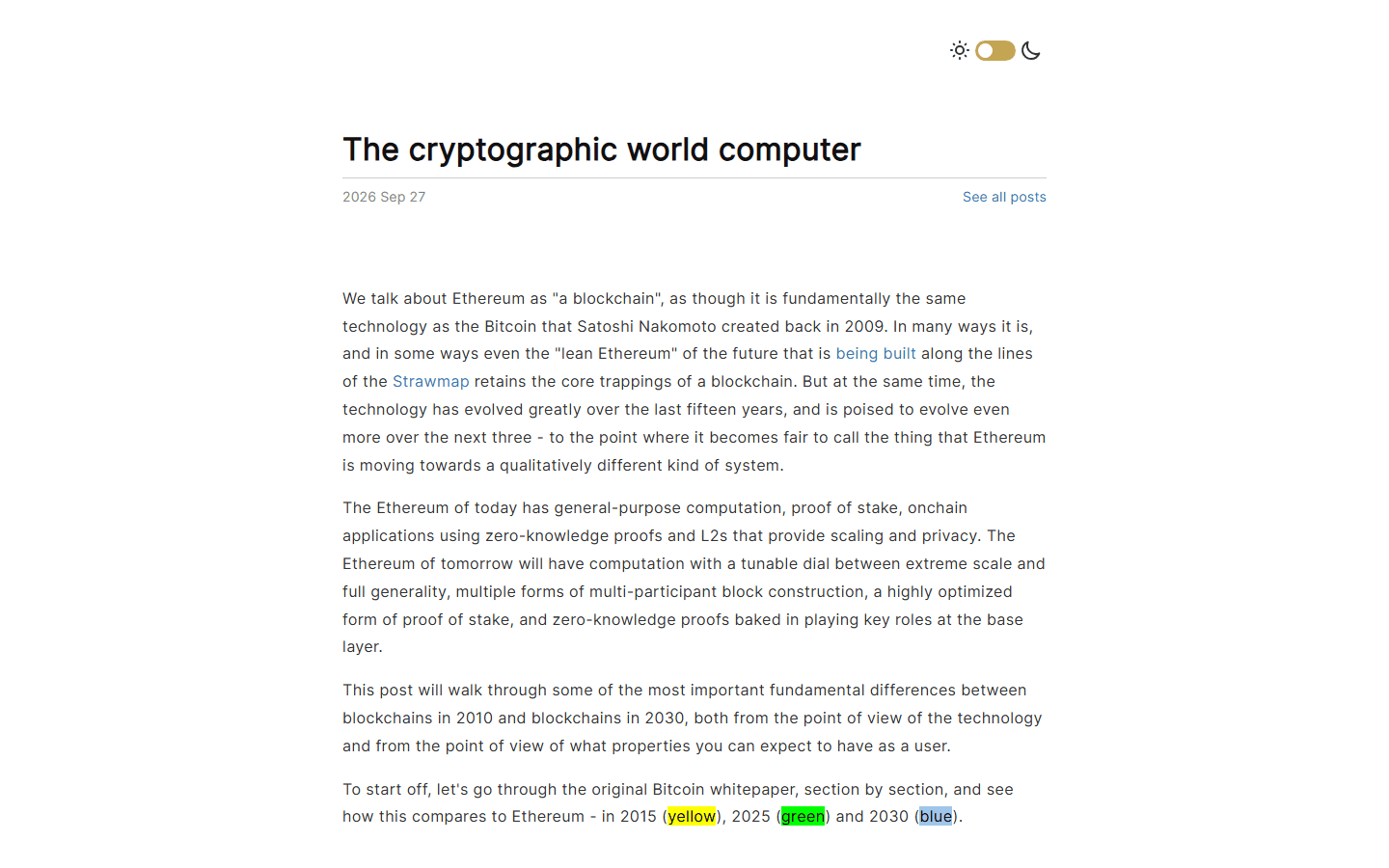 โพสต์ The cryptographic world computer ของ Vitalik Buterin